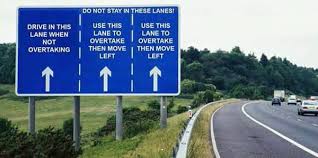 middle lane hogging rules