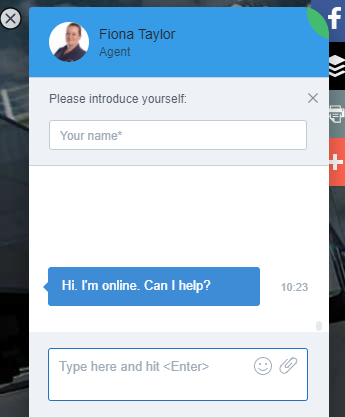 contact Satmo by webchat