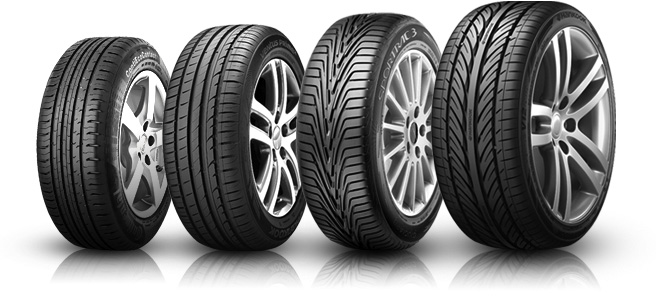4 different tyres