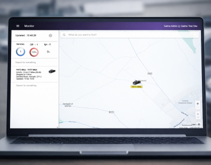 GPS fleet tracking dashboard showing real time vehicle location